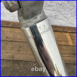 Vintage Campagnolo Record Seatpost 27.2 mm Alloy Polished Road Bike 70s Patent