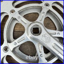 Vintage Campagnolo Record TRIPLE Crankset 170mm 57T Italy Spacers 1980s