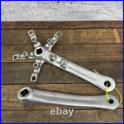 Vintage Campagnolo Record TRIPLE Crankset 175mm 135 BCD Square Taper Silver 90s