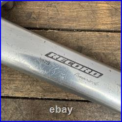 Vintage Campagnolo Record TRIPLE Crankset 175mm 135 BCD Square Taper Silver 90s