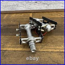 Vintage Campagnolo Record Track Pedals Pair 9/16 Italy Steel Brev Campy Vintage Campagnolo Record Track Pedals Pair 9/16 Italy Steel Brev Campy