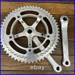 Vintage Campagnolo Record Triple Crank Set 170 mm 144 BCD 49t 56t Chainring 70s