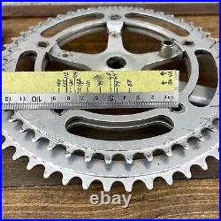 Vintage Campagnolo Record Triple Crank Set 170 mm 144 BCD 49t 56t Chainring 70s