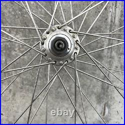 Vintage Campagnolo Record Wheel Set 700c 36 Hole 70s 36h Silver