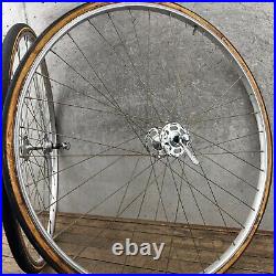 Vintage Campagnolo Record Wheel Set Tubular High Flange Schwinn Paramount 36 123