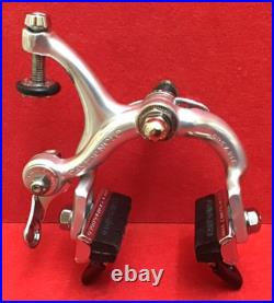 Vintage Campagnolo Record short Reach (51mm) Brakes & (4) Nos Brake Pads