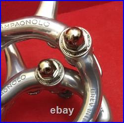Vintage Campagnolo Record short Reach (51mm) Brakes & (4) Nos Brake Pads
