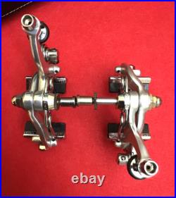 Vintage Campagnolo Record short Reach (51mm) Brakes, 4 Nos Brake Pads Vintage Campagnolo Record short Reach (51mm) Brakes, 4 Nos Brake Pads
