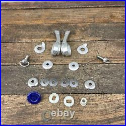 Vintage Campagnolo Shifter Set Down Tube Shield Record Friction Shifter Campy