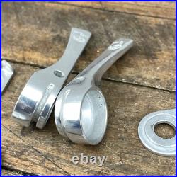 Vintage Campagnolo Shifter Set Down Tube Shield Record Friction Shifter Campy