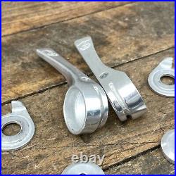 Vintage Campagnolo Shifter Set Down Tube Shield Record Friction Shifter Campy
