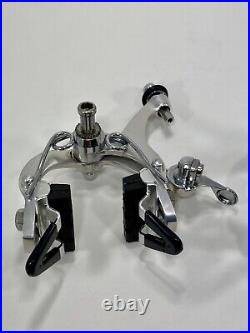 Vintage Campagnolo Super Record Brake Calipers 4061 V2 Script Logo Piccolo Italy