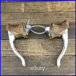 Vintage Campagnolo Super Record Brake Levers Drilled Alloy Italy Road Bike Eroic