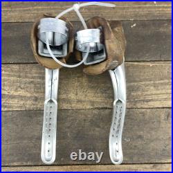 Vintage Campagnolo Super Record Brake Levers Drilled Alloy Italy Road Bike Eroic