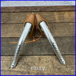 Vintage Campagnolo Super Record Brake Levers Non Aero Drilled Gum Hoods