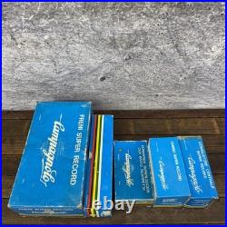 Vintage Campagnolo Super Record Component Boxes Set 1980s Blue Italy Empty