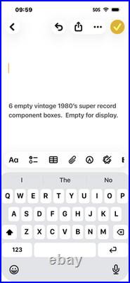 Vintage Campagnolo Super Record Component Boxes Set 1980s Blue Italy Empty