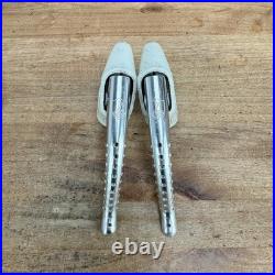 Vintage! Campagnolo Super Record Drillium White Hoods Bike Rim Brake Levers 230g Vintage! Campagnolo Super Record Drillium White Hoods Bike Rim Brake Levers 230g