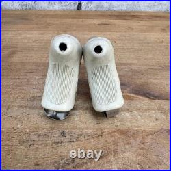 Vintage! Campagnolo Super Record Drillium White Hoods Bike Rim Brake Levers 230g