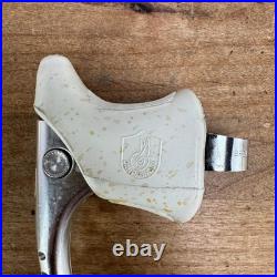 Vintage! Campagnolo Super Record Drillium White Hoods Bike Rim Brake Levers 230g