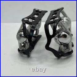 Vintage Campagnolo Super Record Strada Road Bicycle Pedals 9/16 Serviced
