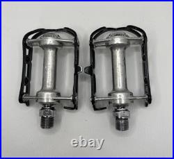Vintage Campagnolo Super Record Strada Road Bicycle Pedals 9/16 Serviced