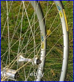 Vintage Campagnolo Wheelset Mavic CXP12 C Record Era 10 Speed Road Bike Wheels