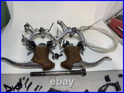 Vintage Campagnplo Super/Nuovo Record Brake Calipers And Break Leavers Nice