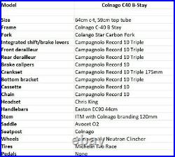 Vintage Colnago C40 B-Stay, 64cm, Campagnolo Record components