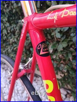 Vintage Daccordi Campagnolo Super Record Cobalt SZ 54.5 Steel Excellent Oria