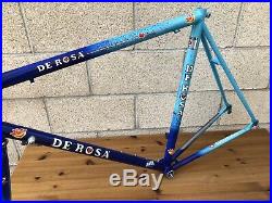 Vintage De Rosa Size 59cm titanium Road Bike frame set campagnolo record in nice