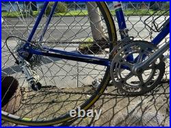 Vintage GIOS Torino Super Record Road Bike Campagnolo Groupset Columbus Blue 58c