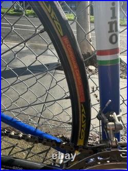 Vintage GIOS Torino Super Record Road Bike Campagnolo Groupset Columbus Blue 58c