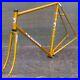 Vintage-Gold-Mirella-Italian-RoadBike-FRAME-FORK-Campagnolo-Record-Tour-Bicycle-01-buc
