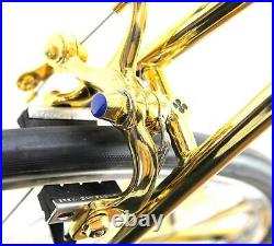 Vintage LUXURY RACE BIKE COLNAGO MASTER GOLD PLATED CAMPAGNOLO CRECORD C-RECORD