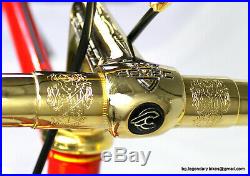 Vintage LUXURY RARE RACE BIKE SOMEC CAMPAGNOLO SUPER RECORD GOLD PLATED
