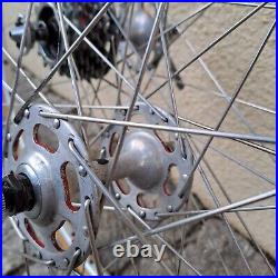 Vintage Mavic Argent 10 Wheels Campagnolo Record Hubs Maillard Freewheel