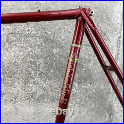 Vintage Mike Appel Frame Set Made in USA 59 60 cm 126 Red Tall Steel Campy Race