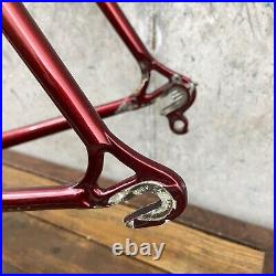 Vintage Mike Appel Frame Set Made in USA 59 60 cm 126 Red Tall Steel Campy Race