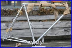 Vintage NOS NEW Alan Guerciotti Record silver cyclocross frame Campagnolo 56cm Vintage NOS NEW Alan Guerciotti Record silver cyclocross frame Campagnolo 56cm