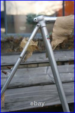 Vintage NOS NEW Alan Guerciotti Record silver cyclocross frame Campagnolo 56cm Vintage NOS NEW Alan Guerciotti Record silver cyclocross frame Campagnolo 56cm
