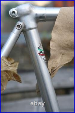 Vintage NOS NEW Alan Guerciotti Record silver cyclocross frame Campagnolo 56cm Vintage NOS NEW Alan Guerciotti Record silver cyclocross frame Campagnolo 56cm