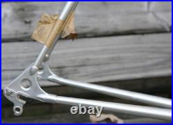 Vintage NOS NEW Alan Guerciotti Record silver cyclocross frame Campagnolo 56cm Vintage NOS NEW Alan Guerciotti Record silver cyclocross frame Campagnolo 56cm