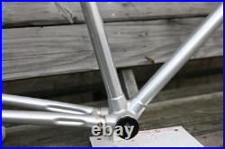 Vintage NOS NEW Alan Guerciotti Record silver cyclocross frame Campagnolo 56cm Vintage NOS NEW Alan Guerciotti Record silver cyclocross frame Campagnolo 56cm