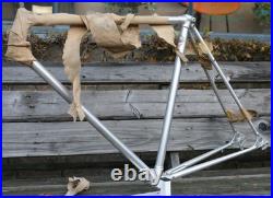 Vintage NOS NEW Alan Guerciotti Record silver cyclocross frame Campagnolo 56cm Vintage NOS NEW Alan Guerciotti Record silver cyclocross frame Campagnolo 56cm