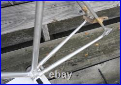 Vintage NOS NEW Alan Guerciotti Record silver cyclocross frame Campagnolo 56cm Vintage NOS NEW Alan Guerciotti Record silver cyclocross frame Campagnolo 56cm