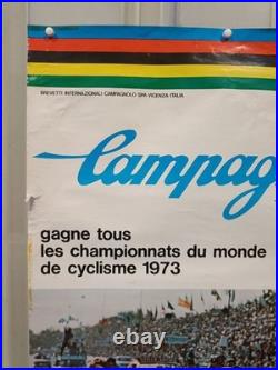 Vintage Original 1973 Campagnolo Record bicycle shop poster Gimondi Bianchi