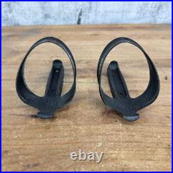 Vintage! Pair Campagnolo Record Carbon Bike Water Bottle Cages 40g