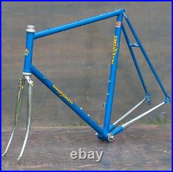 Vintage Paolo Guerciotti Bicycle FRAME FORK Columbus RoadBike Campagnolo Headset