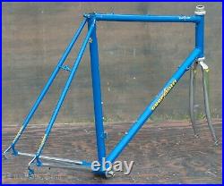 Vintage Paolo Guerciotti Bicycle FRAME FORK Columbus RoadBike Campagnolo Headset